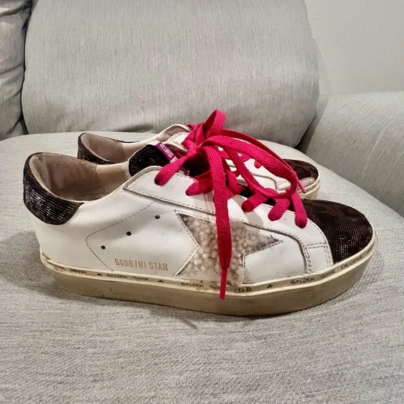 Golden Goose Fleece Lined Platform Sneakers - Picture 4 of 4